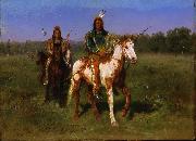 Rosa Bonheur Mounted Indians Carrying Spears oil painting on canvas